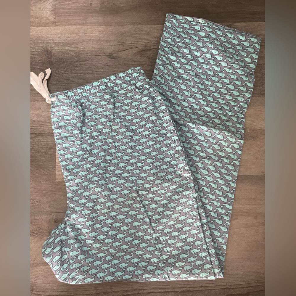 Vineyard Vines Pajama PJ Pants Bottoms Whales Large